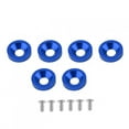thumbnail image 2 of 6pcs Car Motorcycle License Plate Frame Fender Bumper Engine Cover Washer/Bolt Kit (Blue), 2 of 8