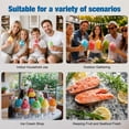 thumbnail image 5 of Mobile Commercial Ice Crusher with Wheels Cart, Electric Snow Cone Shaved Ice Machine for Outdoor Events., 5 of 8