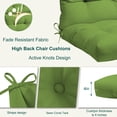 thumbnail image 4 of XXLYY Outdoor High Back Chair Cushions 2-Pack, 44”x22”x4” Waterproof Fade-Resistant Cushions with Ties for Adirondack & Rocking Chairs, 4 of 7