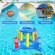 thumbnail image 5 of Soporte inflable de baloncesto, juego de férula de lanzamiento de piscina de PVC, juguetes de agua para niños y adultos, 5 of 8