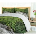 thumbnail image 5 of Ambesonne Appalachian Duvet Cover Sets, Creek in Spring Forest, 2-King, Lime Green Sage Green, 5 of 7
