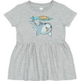 thumbnail image 3 of Inktastic Pizza Shark Girls Baby Dress, 3 of 5