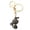 A, variant on Halloween Keychain - Ghost Pumpkin Black Cat Witch Hat Spider Web Charm, Key Ring Holder for Bag Decor