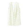 thumbnail image 3 of UTTOASFAY Women Long Sleeve Top Ladies Women Sexy Lady Faux-Fur' Solid Casual Sleeveless Warm Vest Waistcoat, 3 of 8