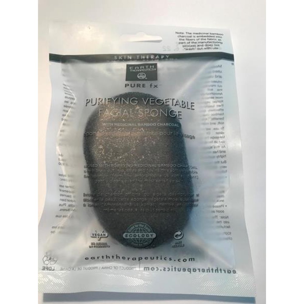 Earth Therapeutics Charcoal Purifying Vegetable Facial Sponge Walmart