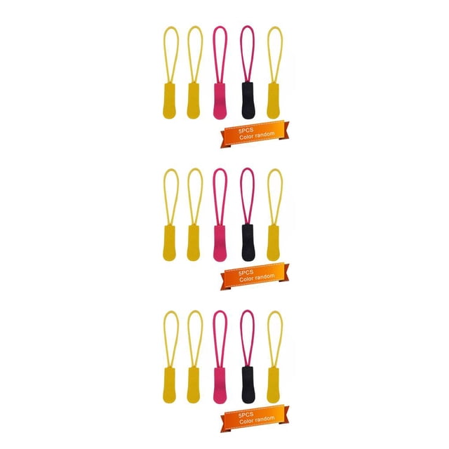maskred Universal Instant Fix Zipper Repair Kit Replacement Zip Slider Rescue Zip Slider Zippers For Sewing Clothes 5 Pieces & random color 2.5x0.9x0.4cm 3Set