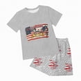 thumbnail image 5 of HCNTES Toddler Baby Boys Girls Independence Day Outfits Set Spring Summer Short Sleeve Shirt and Pants Set 2T 3T 4T 5T 6T 7T 8T 9T Kids 2-piece Pajamas Sleepwear(F02-Sky Blue,4-5 Years), 5 of 7