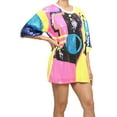 thumbnail image 2 of 2Chique Boutique Women's Multicolor Funky Abstract Print Sequin Top, 2 of 6