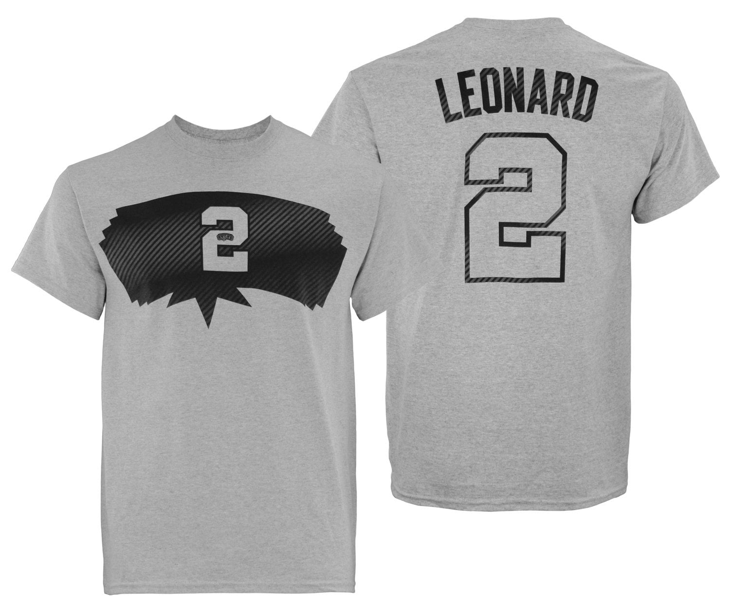 Adidas NBA Men's San Antonio Spurs Kawhi Leonard #2 Mass Replica Tee, Grey Walmart.com