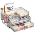 thumbnail image 1 of Organizador de Escritorio con Cajones de Malla de 3 Niveles Marbrasse Caddy Plata, 1 of 6