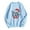 Light Blue, variant on Tetras Womens Tops Clearance,Women's Christmas Printing Solid Loose Long Sleeve Top Sweatshirt