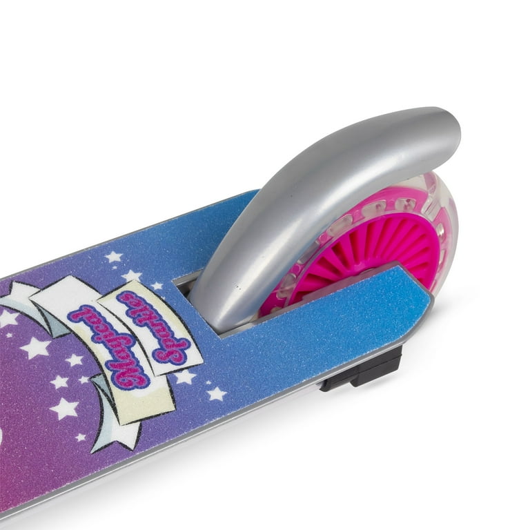 Ozbozz: Flashing Scooter - Unicorn Magical Sparkles - Light-Up