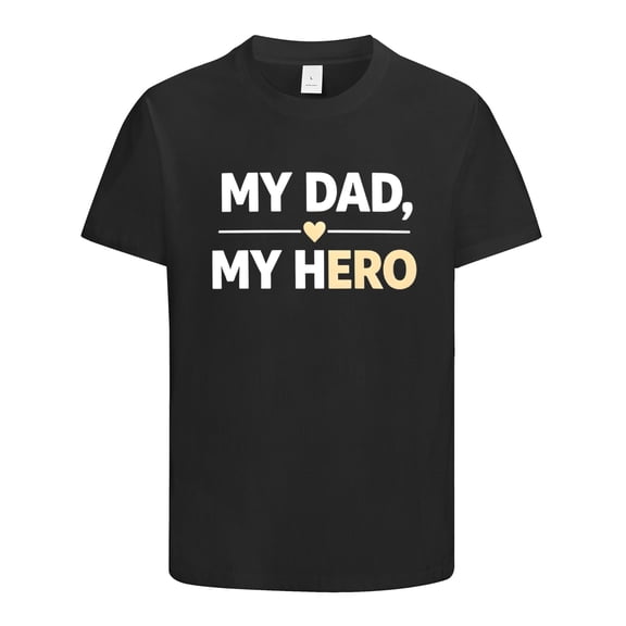 My Dad My Hero Cool T shirt, Gifts for Dad, Funny Shirts Gift Idea for Fathers Day, Birthday, Holiday, Christmas, Dad Shirt, T shirts for men, Size S
