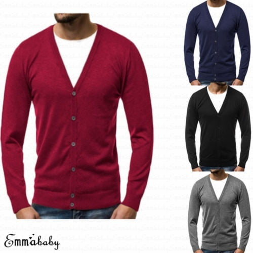 Men's Sweaters Slim Knitwear Jackets Pullover Knit Coats Jumper Sweaters Tops 