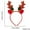 B, variant on Christmas Deer Antler Hair Bands Fabric Headwear Holiday Decoration For Adults Children Winter Party Costume Seasonal Gift