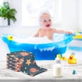 thumbnail image 6 of SKYSONIC Christmas Angel Nutcracker Santa Baby Muslin Washcloths Face Towel, 3 PCS Snowflake Socks Burp Cloths Cotton Wipes Infant Wash Cloth for Newborn Boys Girls 12"x12", 6 of 7