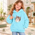 thumbnail image 7 of Rggeeun Girls Sweatshirt Cat Hoodie with Pouch Long Sleeve Tops Cat Carrier Soft Pullover with Pockets Outdoor Activities,Blue,3-4 Years, 7 of 7