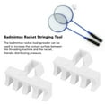 thumbnail image 3 of Badminton Racket Load Spreader, Lightweight Stringing Racquet Load Spreader 2Pcs Plastic  for Stringing Machine Tool White, 3 of 7