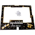 thumbnail image 4 of Large Size Graduation Photo Frame + 14 Congrats Photo Booth Props Party Supplies HTOOQ Grad Class of 2021 Decorations Favors (Assembly Needed) gold,black,white -, 4 of 5