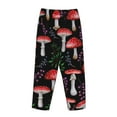 thumbnail image 5 of Bingfone Pajamas For Women,Red Mushrooms Pajama Pants With Pockets-Small, 5 of 9