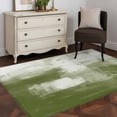 thumbnail image 3 of 2.7'x5' Area Rugs, Sage Green Indoor Outdoor Area Rug for Living Room Bedroom, Modern White Oil Painting Art Abstract Washable Bathroom Rugs Kitchen Floor Carpet Mats Home Decor Aesthetic, 3 of 8