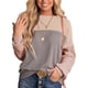 thumbnail image 1 of Dokotoo Moda para mujer 2023 Bloque de color Manga larga Cuello redondo Jersey de punto Sudadera Tops, 1 of 4