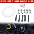 thumbnail image 3 of Fuel Tank Kit with Diesel Filter, 5M White Fuel Line, 5 Black Connection Hoses, 10 Clips, 1 Filter, 3 of 8