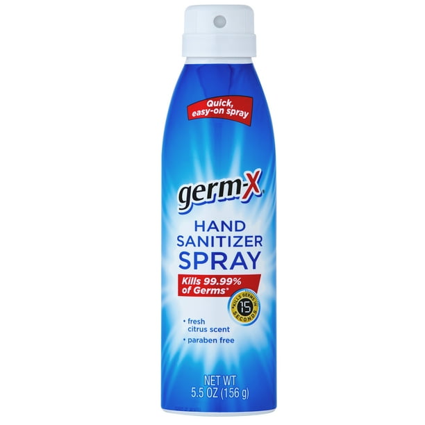 GermX Hand Sanitizer, Continuous Spray, 5.5 oz