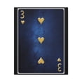 thumbnail image 3 of Three Of Hearts Space Background Playing Card Canvas Wall Art for Home Decor Ready-to-Hang, 3 of 18