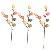 3PCS Easter Egg Bouquet Decorative Foam Egg Flower Pick Easter Egg Tree Branch