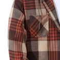 thumbnail image 4 of Tqyyweavej Mens Flannel Hoodie Shirts Lightweight Button Down Plaid Hoodies Drawstring Hooded Long Sleeve Jackets for Men with Pockets, 4 of 7