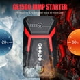 thumbnail image 6 of GOOLOO Car Jump Starter,1500A Peak  12V Battery Jump Box with Quick Charge Out(Up to 6.0L Gas and 4.0L Diesel Engines),GE1500 Portable Battery Booster Pack Power Bank Car Starter, 6 of 8