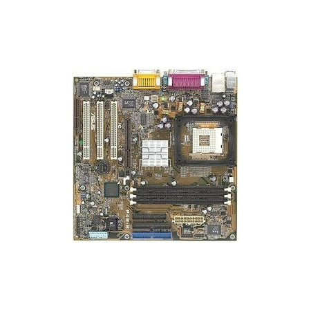 Agp Pci Motherboard - Refurbished-AsusP4B-MSocket 478 Micro ATX motherboard with 3 PCI, 1 AGP, 1 CNR and 3 DIMM sockets. On-Board audio. Motherboard only. No manuals, cables or drivers.