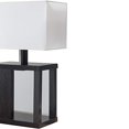 thumbnail image 2 of Benzara BM148834 Table Lamp with Rectangular Shade, Dark Brown, 2 of 2