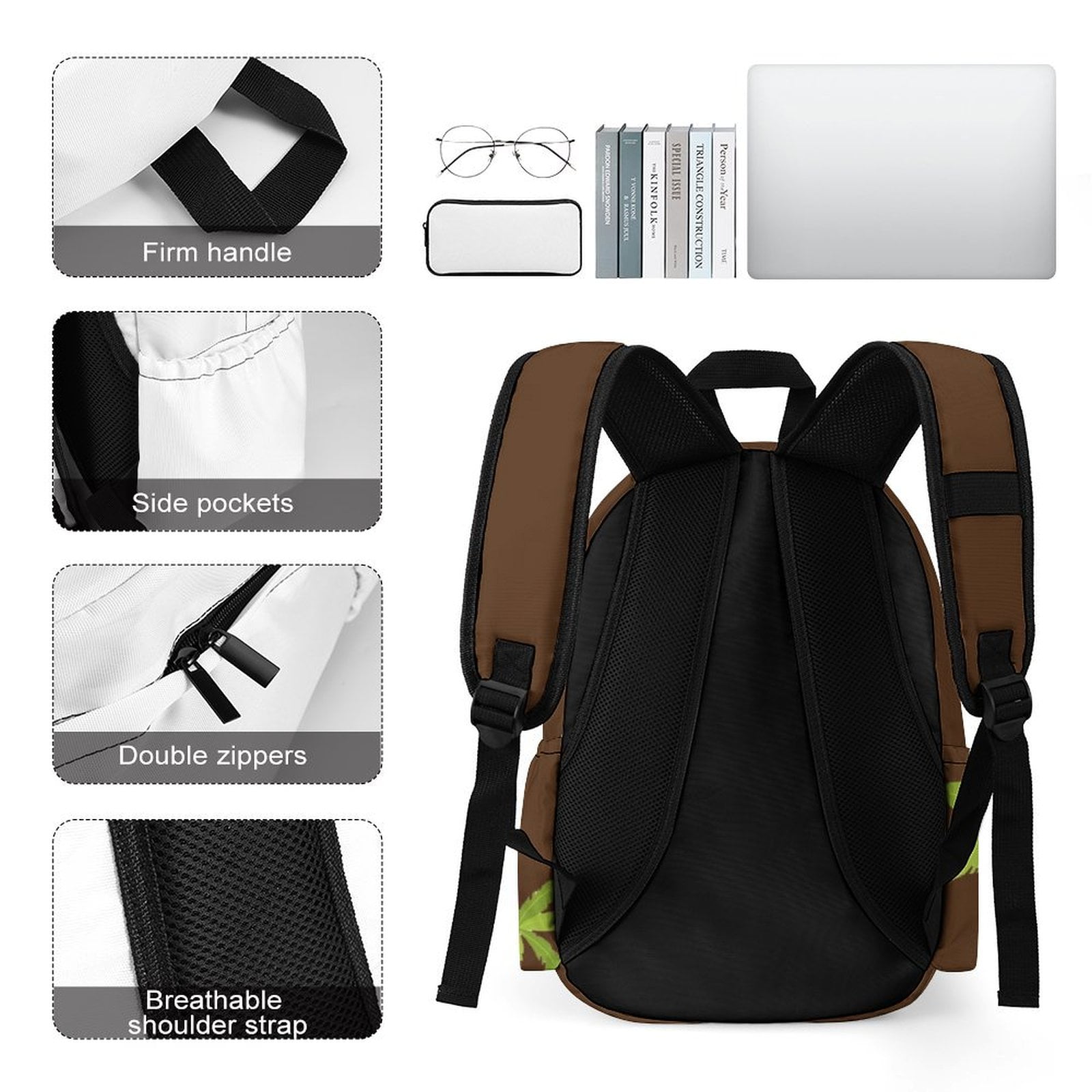 Monkey Backpack for Men Women Teenager 17 Inch Monkey Schoolbag Travel Cartoon Backpacks