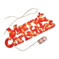 thumbnail image 3 of Plaque de Noël LED Joyeux Signe de Noël pour Fête de Noël Intérieure Extérieure Rouge, 3 of 8