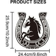 thumbnail image 2 of Large Horseshoe Stencil 11.8×11.8inch Retro Horse Horseshoe Stencils with Paint Brush Western Horse Stencil Templates for Wood Wall Furniture Canvas Decor, 2 of 9