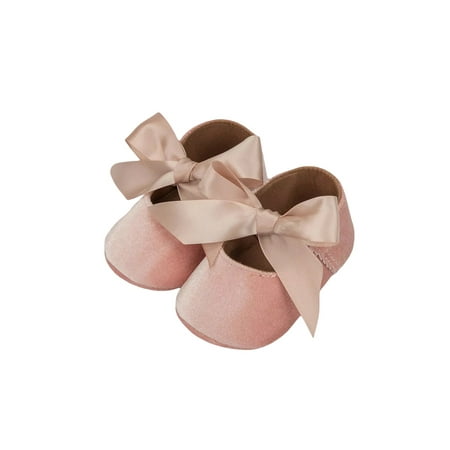 

Calsunbaby Infant Baby Girl Flat Shoe Bow-Knot Decoration Soft Sole Princess Shoes Crib Shoes Prewalker