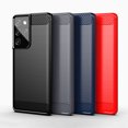thumbnail image 4 of PANDACO Navy Brushed Metal Case for Samsung Galaxy S21 Ultra, 4 of 4