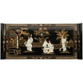 thumbnail image 6 of Oriental Furniture Black Lacquer Altar Cabinet - Royal Ladies, 6 of 7