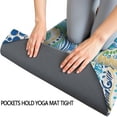 thumbnail image 3 of Blue Paisley and Floral Pattern Hot Yoga Mat Towel Non Slip for Hot Yoga - Quick-Drying Yoga Mat Cover with 4 Corner Pockets with Travel Bag - Hot Yoga Towel Non Slip 70"x26", 3 of 6