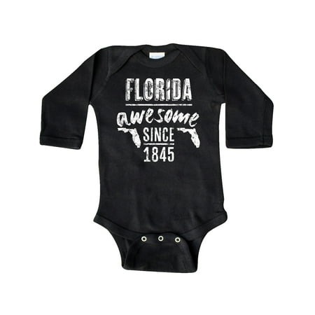 

Inktastic Florida- Awesome Since 1845 Gift Baby Boy or Baby Girl Long Sleeve Bodysuit