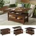 thumbnail image 2 of Greenstell Lift Top Coffee Table with Storage, Multi-Function Dining Table, 39"Wide, Espresso, 2 of 7