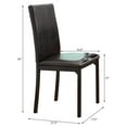 thumbnail image 6 of Pemberly Row 19" Contemporary Metal Dining Room Chair in Black (Set of 4), 6 of 6