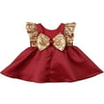 thumbnail image 2 of Baby Girls Gold Ruffles Party Dress, 2 of 4
