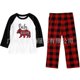 thumbnail image 2 of Conjunto de pijamas navideños para padres e hijos Ropa de casa con estampado de oso a cuadros navideños Tmvgtek Para estrenar, 2 of 2