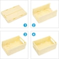thumbnail image 4 of PATIKIL Mini Collapsible Basket, 2 Pcs 5.9 x 3.9 x 2.3 Inch Stackable Storage Crates Foldable Plastic Baskets Desk Organizing Container for Home Kitchen Office, Lake Blue, 4 of 5