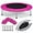 Pink, variant on HLL Rebounder Trampoline for Adults, Mini Exercise Trampoline with Safety Pad, Foldable Rebounding Fitness Trampoline for Indoor/Outdoor, Small Workout Trampoline for Adults (Pink)