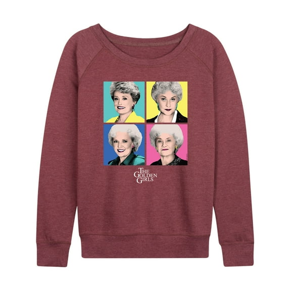 Golden Girls - Pop Art - Women's Lightweight French Terry Long Sleeve Shirt
