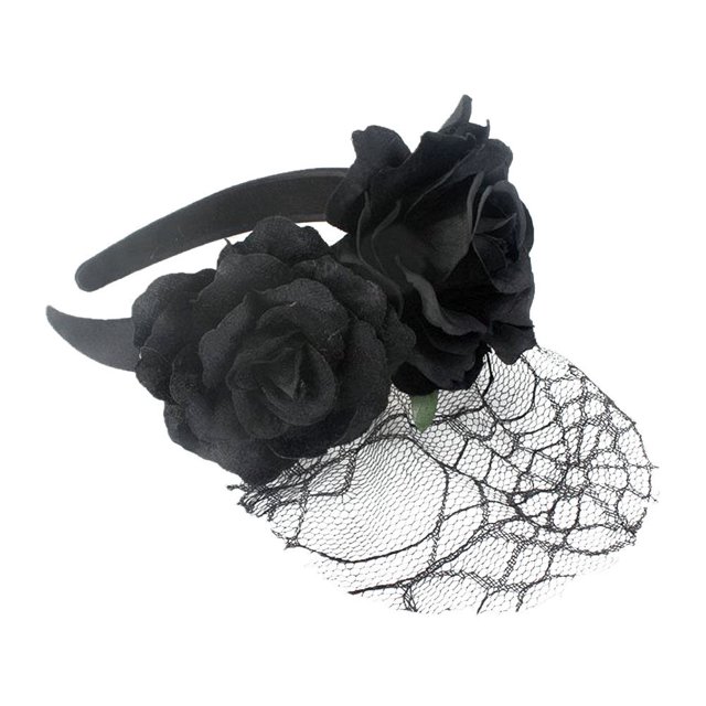 KAKOWELY 1 diadema de gasa rosa para disfraz de fiesta